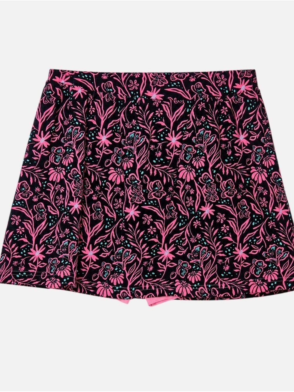 NWT Ripzone Axis 2.0 Floral Skort Girls XL 14-16 Pink Black Athleisure